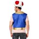thumbnail image 5 of Disfraz de personaje del juego de Halloween, disfraz de cosplay del Reino Champiñón, disfraz de Capitán Chino con cabeza de hongo de punto rojo, 5 of 5