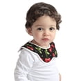 thumbnail image 2 of Hirioo Sweet Red Cherry for Baby Cotton Petal Bib Drool Bibs for Baby Boy Unisex, 2 of 9