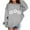 Grey, variant on WEIYLL Girls Hoodies Kids Flower Print Crew Neck Pullover Shirt Red Cold Weather Sweaters 12-13 Years