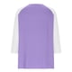 thumbnail image 5 of Cowsor Girl's Casual 3/4 Sleeve T Shirts Button V Neck Tunic Blouses Color Block Basic Tee Tops Loose Fit Summer Shirt, 5 of 6