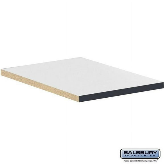 Salsbury Industries 44894CM Compartment Shelf for 18 in. Wide - 24 in. Deep Premier Wood Locker - Full Depth - Carbon Mesh Edgebanding