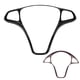 thumbnail image 3 of Embellecedor de marco de botón de volante de estilo de fibra de carbono para Mercedes Benz Vito W447 2014-2017, 3 of 12