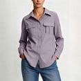 thumbnail image 2 of HBGVBA Womens Button Down Shirts,Long Sleeve UPF 50 Sun Protection Tops Collared Button Quickly Dry Sunshirt with Pocket, 2 of 6