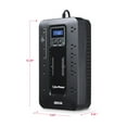 thumbnail image 6 of CyberPower EC850LCD Battery Backup UPS, 850VA/510W, 12 Outlets, LCD Display, 120V, Compact, Black, 6 of 9