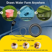Cordless Pressure Washer, 21V 900PSI High Pressure Cordless Power Washer with Portable 2 Nozzles 16.4FT Water Pipe Power Cleaner for Patio Cleaning Car Washing, Black