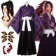 thumbnail image 2 of Disfraz de Kokushibo para hombre, disfraz de Anime Demon Slayer Kimetsu No Yaiba Kokushibo, kimono Haori, uniforme Helloween, 2 of 5