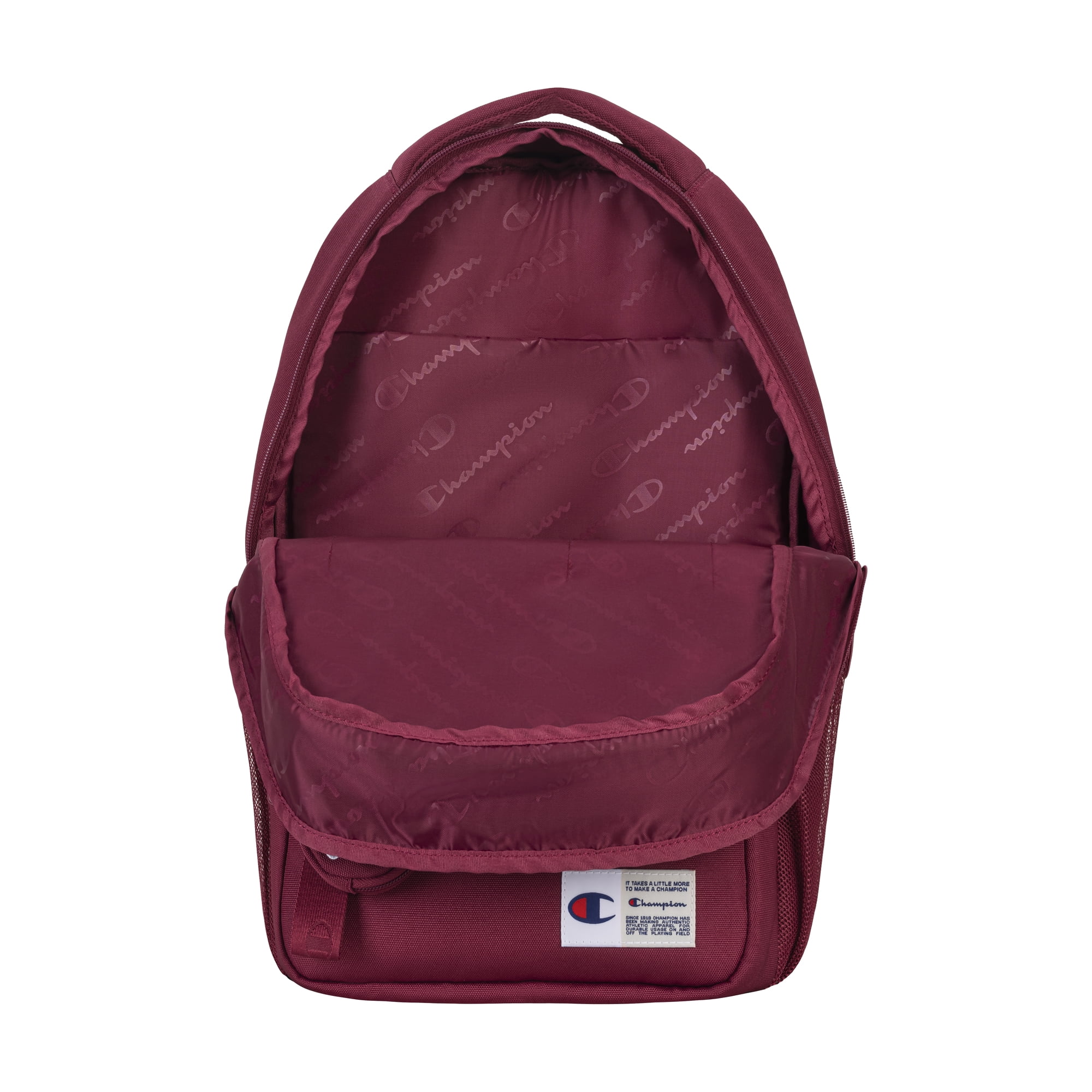Champion Unisex 18-inch Theory Backpack, Water Repellant, Dark Red