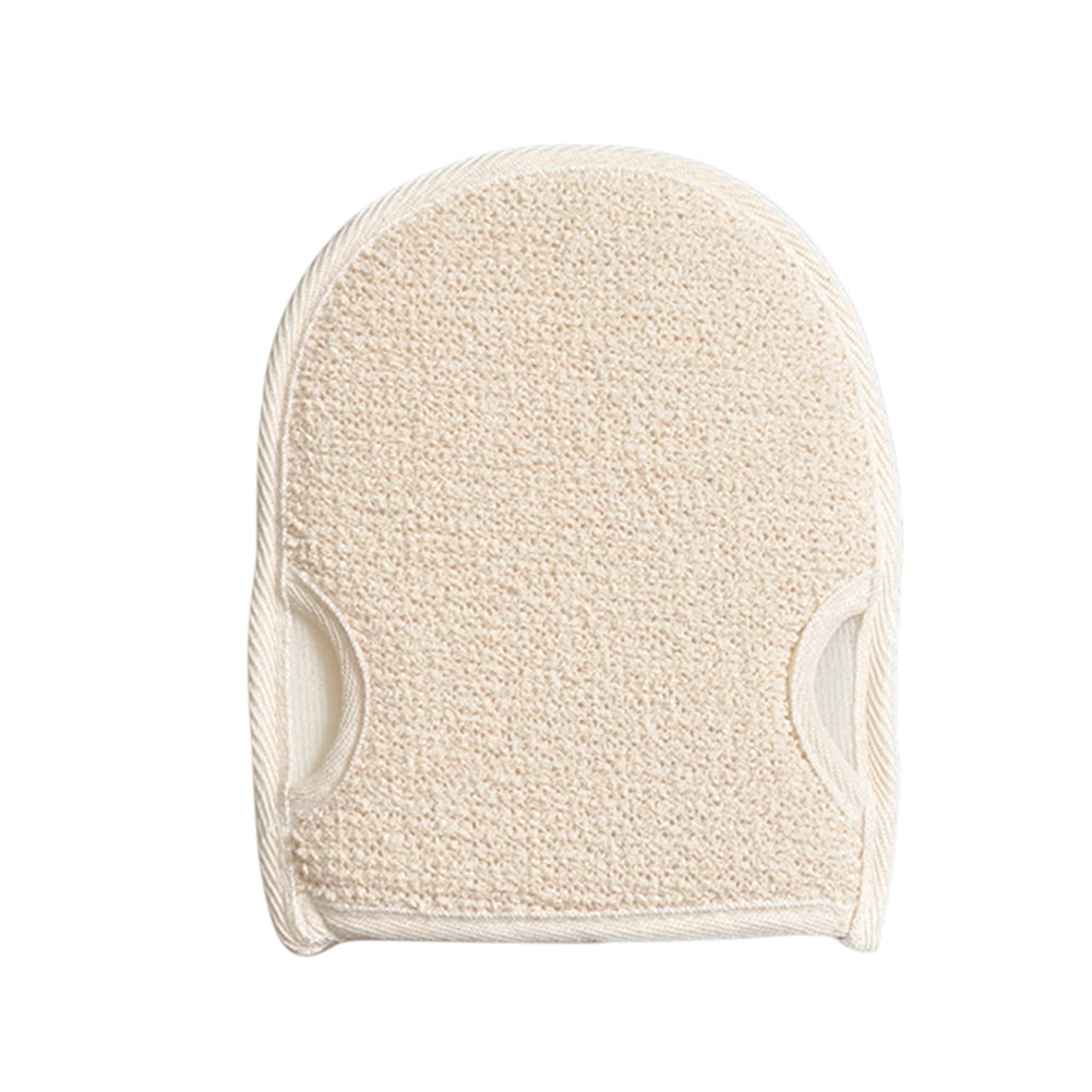Exfoliating Loofah Glove Soft Body Scrub Sponge Pad Bath Scrubber Mitt