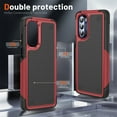 thumbnail image 2 of JTCASES for Motorola Moto G Stylus 2022 Case, Hybird PC TPU Anti-slip, Shockproof  Bumper, Military Drop Resistant, Rugged Heacy Duty Full Body Protective Shell, Slim Fit for Girls Men, Red, 2 of 8