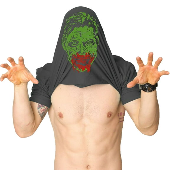 Mens Ask Me About My Zombie T Shirt Funny Flip Costume Outbreak Halloween Tee Graphic Tees
