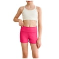 thumbnail image 5 of Girls Athletic Shorts Kids Workout High Waisted Volleyball Yoga Dance Biker Shorts Comfy Gymnastics Shorts Plus Size Lightweight, 5 of 7