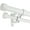 Matte White, variant on Brushed Nickel Double Curtain Rods 72 to 144 Inches (6-12 Feet),1-Inches Front and 5/8 Inches Back Adjustable End Cap Double Window Drapery Rod for Drapes and Curtains