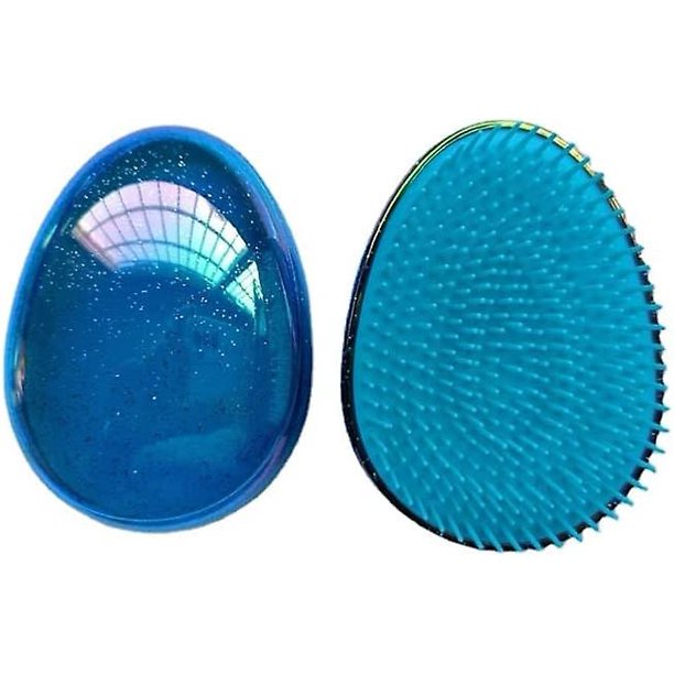 Hair Brush, Detangling Hair Extension Brush for Tangle Free Hair Mini Wet Brush Compact Hair Brush CombStarry Sky Blue