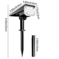 thumbnail image 3 of Fiudx Luces Solares para Jardín, Iluminación Led Exterior de Alto Brillo, Focos Solares Resistentes Al Agua, Fácil Instalación para Decorar El Jardín, Ambiente Acogedor para Patios y Jardines, Soluci, 3 of 6