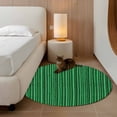 thumbnail image 2 of Small Round Rug 3Ft Washable Non-Slip, Retro Green Circle Area Rugs for Living Room Bedroom, Vintage Rustic Plants Trees Lines Pattern Indoor Floor Mats Carpet Runner for Home Decor, 2 of 8