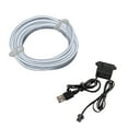 thumbnail image 2 of MORESEC 8Pcs LED Lights, Car Interior LED Atmosphere Lights, 5 Meter EL Cold Light Strip with USB Drive, Multi Color Decorative Lighting for Vehicle Home, Easy Installation, Dazzling Effect, 2 of 9