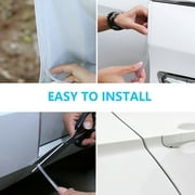 Leke 10ft Clear Strip Car Door Edge Trim Molding Rubber Guard Scratch Protector Decor