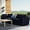 Navy, variant on Modway Commix Modern Fabric Outdoor Patio Armless Chair in Gray