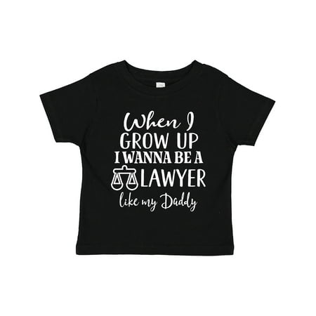 

Inktastic Future Lawyer Like Daddy Gift Toddler Boy or Toddler Girl T-Shirt
