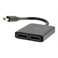 thumbnail image 3 of C2G 4K Mini DisplayPort to DisplayPort Monitor Splitter - Dual Monitor Hub - Video/audio splitter - 2 x DisplayPort - desktop, 3 of 6