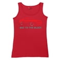 thumbnail image 5 of Bad To The Block Muscle Car Women's Tank Top Street Racer American RT V8 Octane Power Perfomance Racing Coupe, 5 of 7
