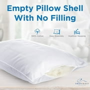 East Coast Bedding Empty Cotton Pillow Shell for DIY Bed Pillows King 250TC (Sewing Machine Required)