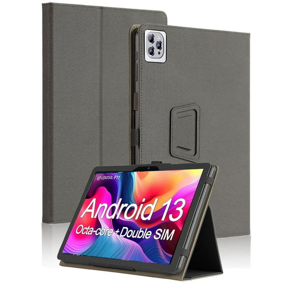 YUXELI For VEAT00L F11 10.1 Inch Protective Case with Handheld Band Premium PU Leather StandFunction Case