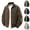 Black, variant on Mens Lightweight Jackets Button Down Casual Corduroy Lapel Jacket Vintage Fall Outerwear with Pockets Classic Coat (Light Green,Large)