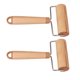 thumbnail image 3 of 2 uds rodillo pequeño rotación de 360 grados mango ergonómico fácil de limpiar rodillo de masa de madera para Pizza pastel pan, 3 of 12
