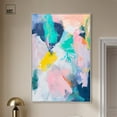 thumbnail image 3 of Featherlight Colors I Canvas Modern Color Abstract by Art Remedy, Silver Frame, 36" x 54", 3 of 7