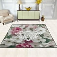 thumbnail image 3 of BZSMCE Vintage Area Rugs Diamond & Cherry Blossoms Creative Area For Home, 3 of 7