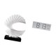 thumbnail image 5 of Escultura de ola, estatua abstracta, adorno artesanal, centro de mesa, reloj de pared digital, multifuncional, resina y material PP, adecuado para ofi, 5 of 8