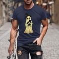 thumbnail image 1 of Blusas y camisas de manga corta y cuello redondo para hombre. Blusas/camisetas de manga corta con cuello redondo y estampado de Halloween para hombre. Blusa para hombre., 1 of 5