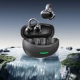 thumbnail image 1 of Auriculares Bluetooth de 5,4" con clip para la oreja, batería alta, baja latencia, cómodos de usar sin sentir, micrófono doble, reducción de ruido, auriculares Bluetooth de plástico de tipo abierto., 1 of 6