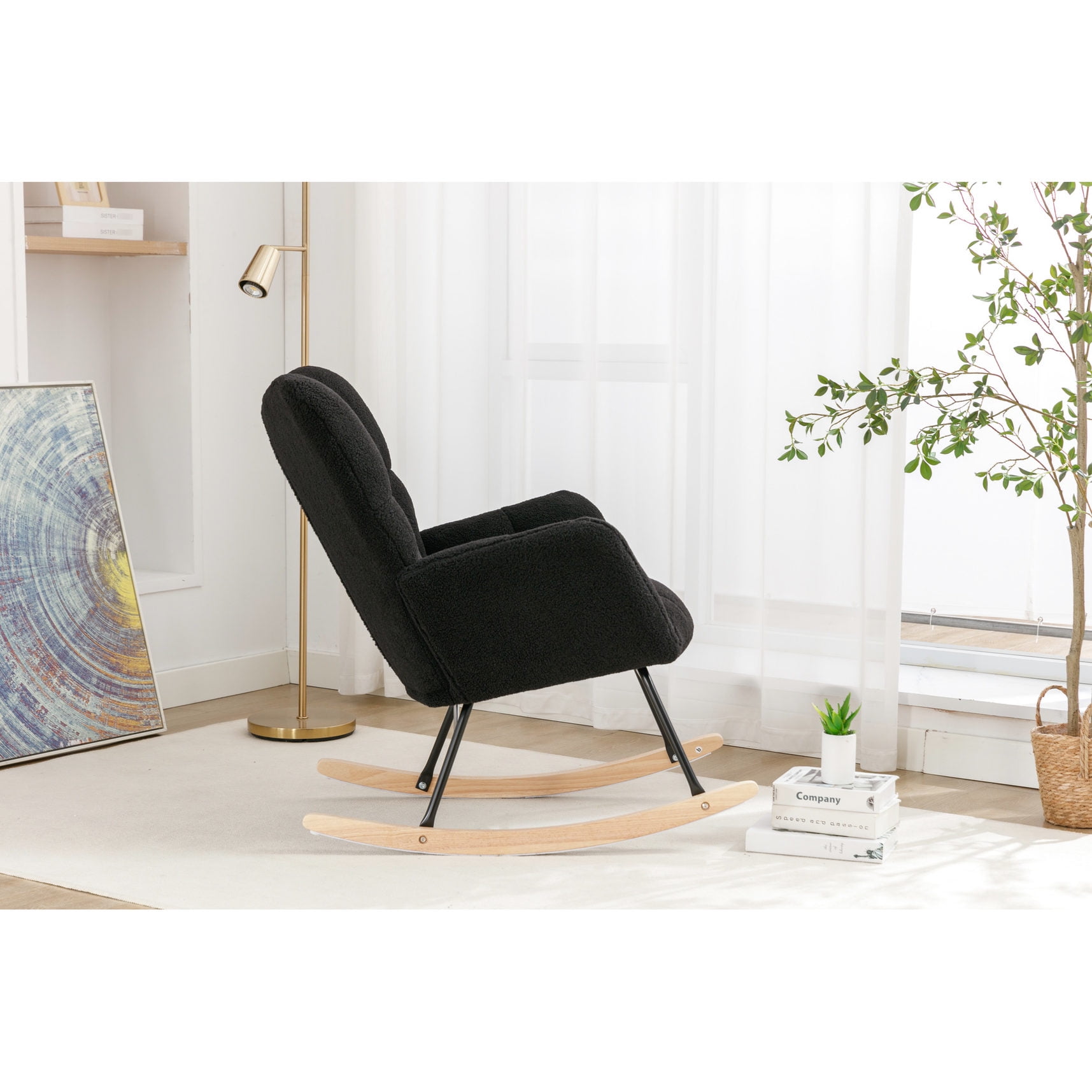 Eucalyptus wooden legs, 31.5"D chair / Indoor bedroom seating
