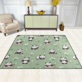 thumbnail image 3 of Coolnut Cartoon Panda and Flower Area Rug, 4'x5' Pet & Child Friendly Carpet for Living Room Bedroom Dining Room,Indoor Outdoor Soft Rug Washable Non Slip Comfortable Area Rug, 3 of 6