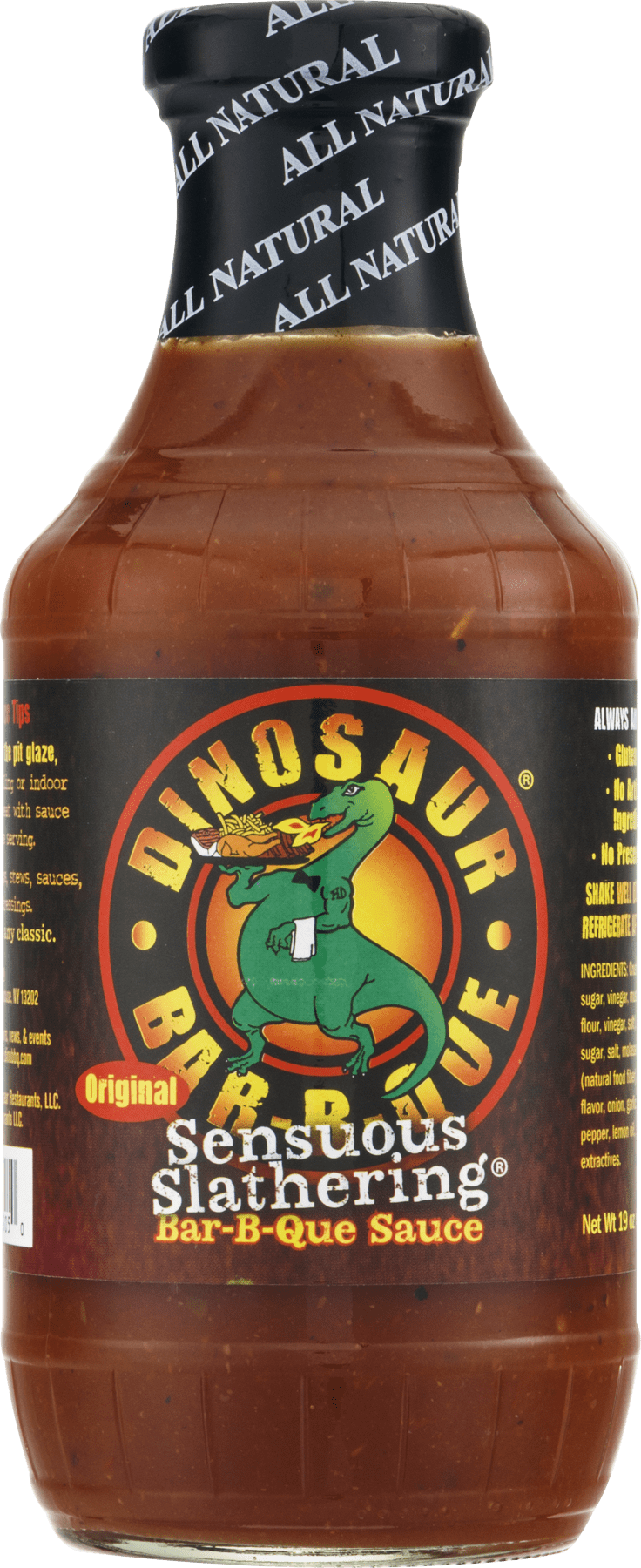 (2 pack) Dinosaur Bar-B-Que Barbecure Sauce, Sensous Slathering, 19 Oz