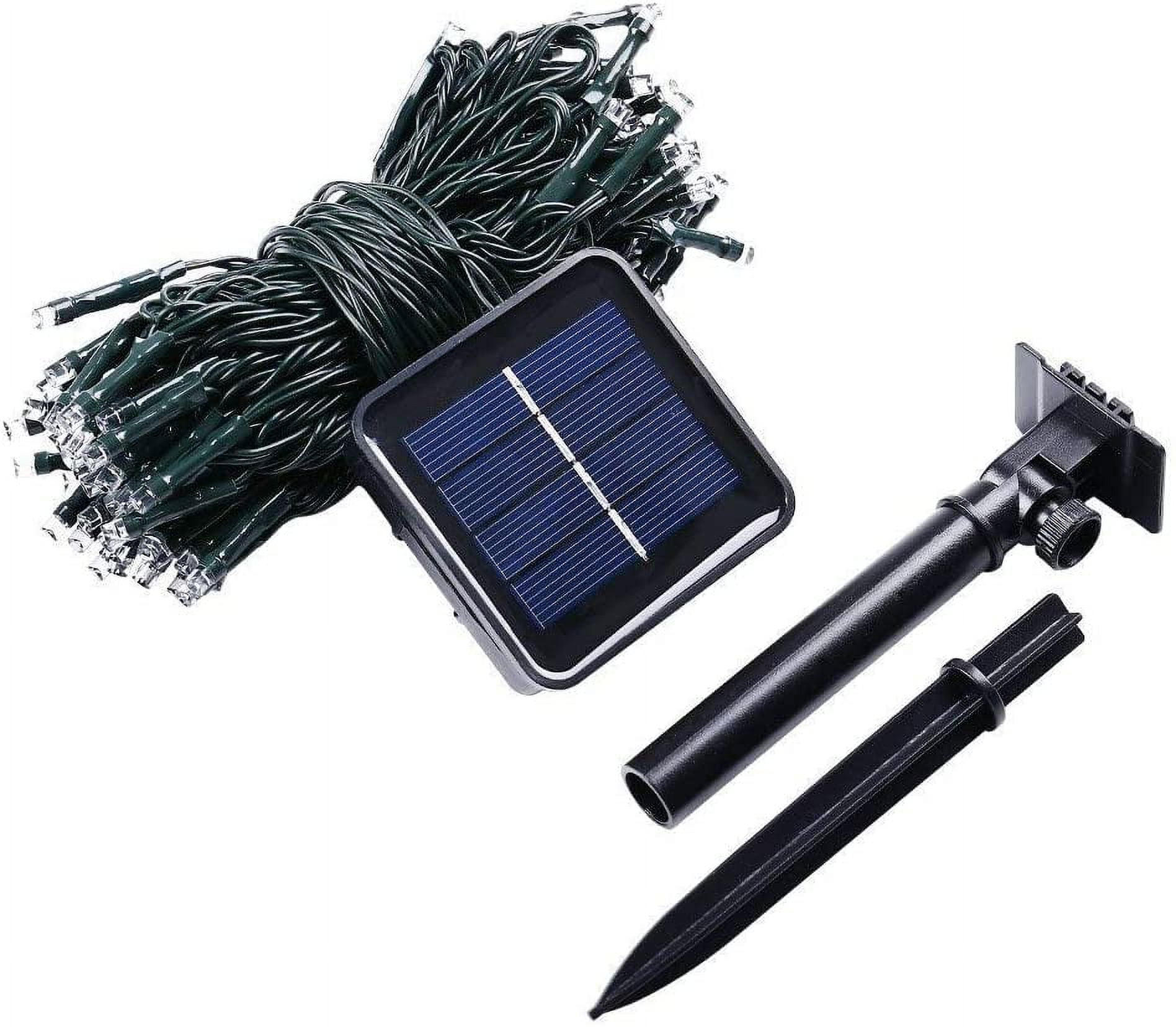 QiShi Christmas solar lights 39ft 100 LED Waterproof Outdoor Decoration Lighting for Patio,Lawn,Garden,Holiday,Christmas,Halloween Decorations (Multi-color)-3Pack