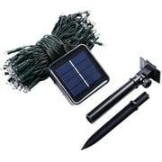 QiShi Christmas Solar Lights LED Solar String Lights,39ft 100 LED Fairy Outdoor String Lights Decorative Lighting for Home,Lawn,Garden,Wedding,Patio,Party,and Holiday Decorations (White)-1Pack