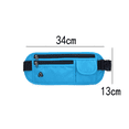 thumbnail image 2 of Running Belt Waterproof Waist Bag for Walking Workout Gym Running, Travel Money Belt Phone Holder - blue, 2 of 5