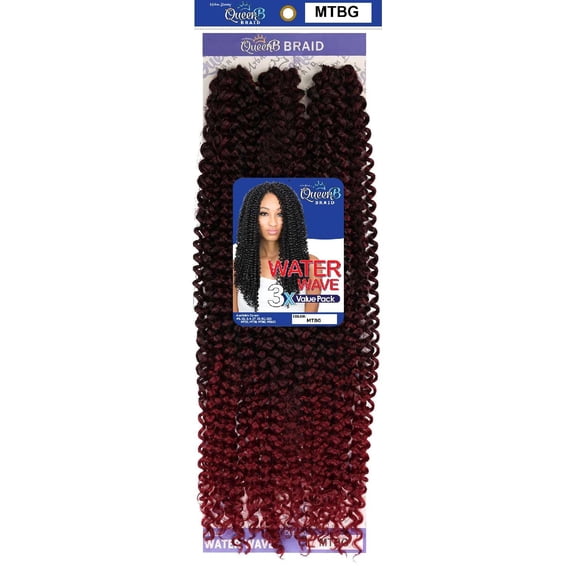 QueenB Braid 3X Water Wave Value Pack - MTBG