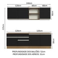 thumbnail image 3 of Cocina Integral Completa Modular Madesa Glamy 240cm MN 06, 3 of 5