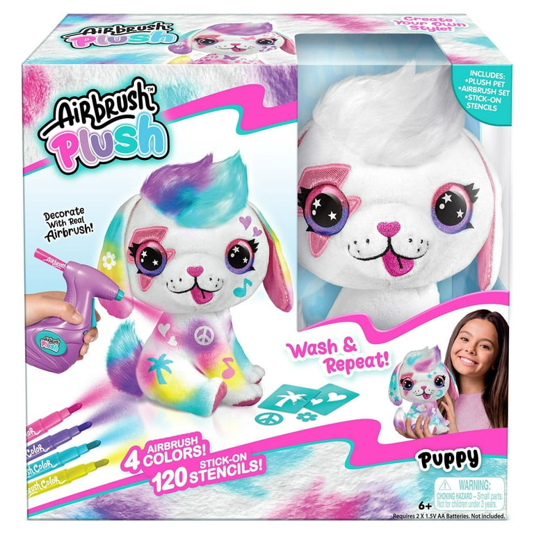 Airbrush Plush Puppy - Soft and Customizable 8 Plush Craft Kit