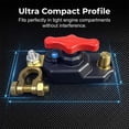thumbnail image 5 of qolami Car Battery Power Cut-Off Switch Breaker, Stable Transmission High Conductivity 12V-24V Disconnect Switch Smart Battery Disconnects for Car Truck Boat RV Supplies, 5 of 6