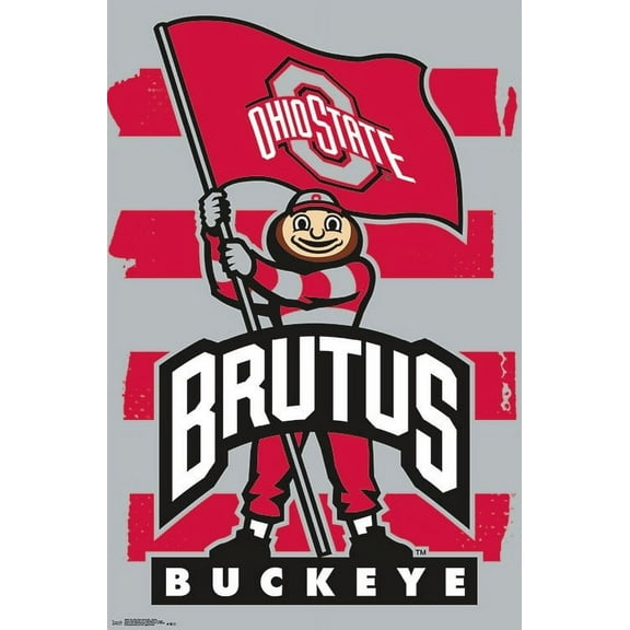 The Ohio State University - Brutus Laminated Poster Print (22 x 34)