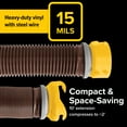 thumbnail image 6 of (2 pack) Camco Revolution 360 10-Foot RV Sewer Hose Kit - Hose Compresses - Vinyl, Multicolor (39627), 6 of 9