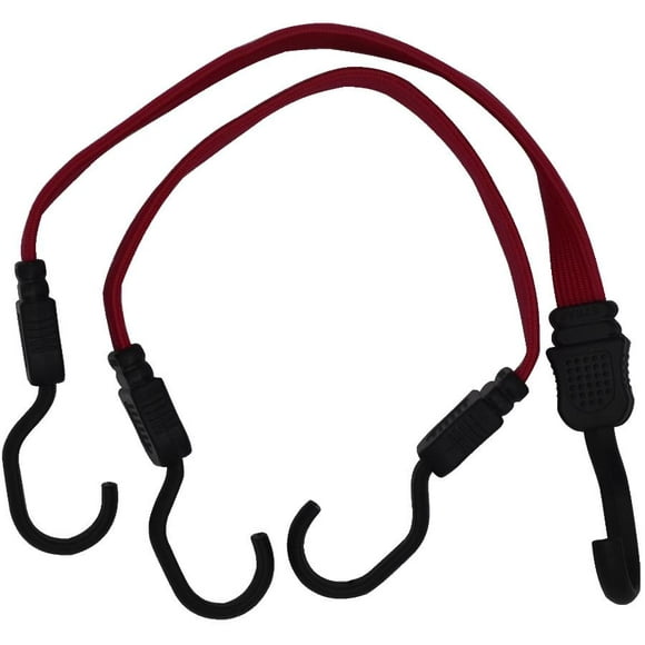 19mm x 18" Flat Bungee Cords - 2 Pack