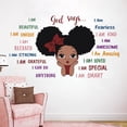 thumbnail image 4 of Lingouzi Black Girl Magic Inspirational Quote Wall Decal for Girls Bedroom,Positive Motivational Saying Butterfly African American Wall Sticker vinyl for Nursery Living Room Kids Toddler, 4 of 6