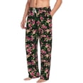 thumbnail image 2 of Xecao Rose Flowers Men's Straight Lounge Pajama Pants: The Ultimate in Comfortable Sleepwear, 2 of 9