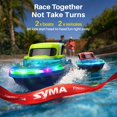 thumbnail image 3 of Barcos RC SYMA, paquete de 2, control remoto para niños, luces LED y spray de agua, 3 of 9